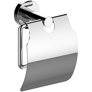 SAPHO X-ROUND toilet paper holder, with cover, chrome XR732 - Toilet Paper Holder