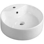 AQUALINE Ceramic washbasin, diameter 40x15 cm, on a plate - Washbasin