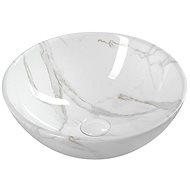 SAPHO DALMA keramické umyvadlo 42x16,5x42 cm, carrara                                                - Umyvadlo