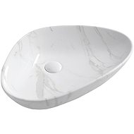 SAPHO DALMA keramické umyvadlo 58,5x14x39 cm, carrara                                                - Umyvadlo
