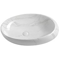 SAPHO DALMA keramické umyvadlo 68x16,5x44 cm, carrara                                                - Umyvadlo