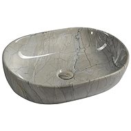 SAPHO DALMA keramické umyvadlo 59x14x42 cm, grigio                                                   - Umyvadlo