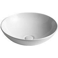 SAPHO DIMP keramické umyvadlo, průměr 46 cm, na desku, bez přepadu                                   - Umyvadlo