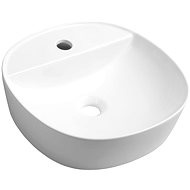 SAPHO LUGANO keramické umyvadlo průměr 40x12 cm, na desku                                            - Umyvadlo