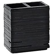 GEDY QUADROTTO brush holder, black - Toothbrush Holder