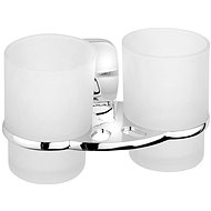 AQUALINE RUMBA double glass holder, milk glass - Toothbrush Holder