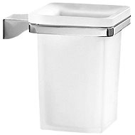 GEDY GLAMOUR sklenka, chrom/mléčné sklo                                                              - Toothbrush Holder
