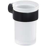 GEDY PIRENEI sklenka, černá mat/mléčné sklo                                                          - Toothbrush Holder
