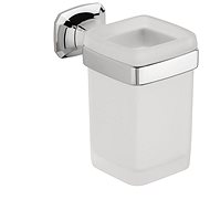 METAFORM AIDA glass, chrome/milk glass - Toothbrush Holder