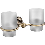 SAPHO DIAMOND double glass, bronze - Toothbrush Holder