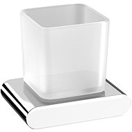 SAPHO FLORI glass, chrome/milk glass - Toothbrush Holder