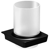 SONIA ZEN glass, black - Toothbrush Holder