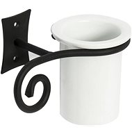 METAFORM REBECCA glass, black/ceramic - Toothbrush Holder