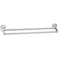 AQUALINE RUMBA double towel holder, 600mm, chrome - Towel Rack
