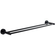 AQUALINE SAMBA double towel holder, 600mm, black - Towel Rack