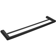 SAPHO FLORI double towel holder 600x127mm, black matt - Towel Rack