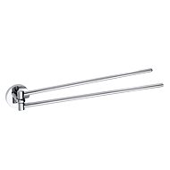 SAPHO X-ROUND double towel rail, 420mm, chrome - Towel Rack