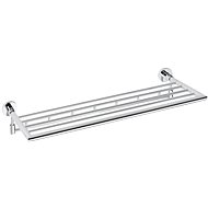 SAPHO X-ROUND polička na ručníky výklopná s háčky 650mm, chrom                                       - Towel Rack