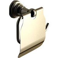 SAPHO DIAMOND toilet paper holder with cover, bronze - Toilet Paper Holder