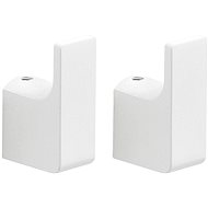 GEDY PIRENEI háček, balení 2 ks, bílá mat                                                            - Bathroom Hook