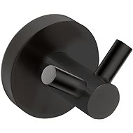 SAPHO X-ROUND BLACK double hook, black - Bathroom Hook