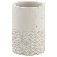 GEDY AFRODITE standing glass, cement - Toothbrush Holder Cup