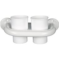 AQUALINE Cup holder, white - Toothbrush Holder Cup