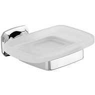 METAFORM AIDA soap dispenser, chrome/milk glass - Soap Dish