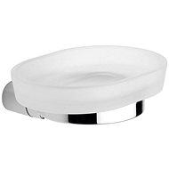 METAFORM MIDA soap dispenser, chrome/milk glass - Soap Dish