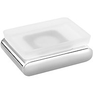 SAPHO FLORI mýdlenka, chrom/mléčné sklo                                                              - Soap Dish