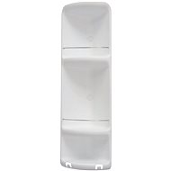 GEDY CAESAR three-tier corner shelf for shower 226x710x160 mm, ABS plastic, white - Bathroom Shelf