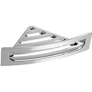 GEDY Corner shower shelf with trap, 230x75x230 mm, round, ABS/chrome - Bathroom Shelf