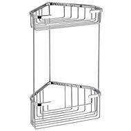 GEDY SMART two-tier corner shelf 200x325x151mm, chrome - Bathroom Shelf