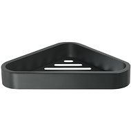 GEDY SMART corner shelf for shower, 170x30x170mm, black matt - Bathroom Shelf