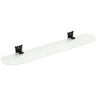 METAFORM REBECCA skleněná police 560mm, černá                                                        - Bathroom Shelf