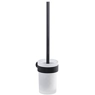 GEDY PIRENEI WC štětka závěsná, černá mat/mléčné sklo                                                - Toilet Brush