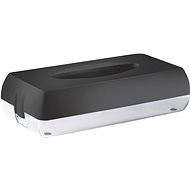 MARPLAST colourED paper tissue dispenser, 27x13x7cm, ABS, black matt - Tissue Box