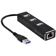 Silverstone EP04, USB 3.1 Gen 1, RJ45 - USB Hub