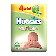 HUGGIES Natural Care Quatro Pack (4x64 pieces) - Wet Wipes