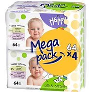 BELLA HAPPY silk and cotton (4x64 pieces) - Baby Wet Wipes