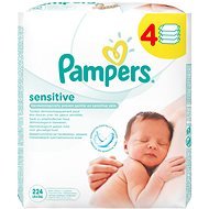 PAMPERS Sensitive (4 x 56 ks) - Detské vlhčené obrúsky