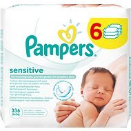 PAMPERS Wipes Sensitive (6 x 56 ks) - Detské vlhčené obrúsky