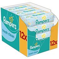 PAMPERS Fresh Clean (12 x 64 ks) - Detské vlhčené obrúsky