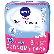 NIVEA BABY Soft & Cream 4 x 63pcs - Wet Wipes