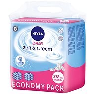 NIVEA BABY Soft & Cream 6× 63 ks - Detské vlhčené obrúsky