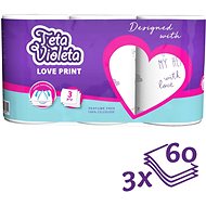 VIOLETA Love 3 layers / 3 rolls - Paper Towels