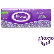 VIOLETA Lavender (10 × 10 pcs) - Tissues