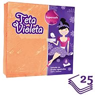 VIOLETA 2-ply orange 25 pcs - Paper Napkins