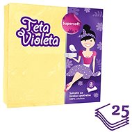 VIOLETA 2-ply yellow 25 pcs - Paper Napkins