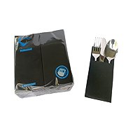 MONI Cutlery napkins Softpoint Black 50 pcs - Paper Napkins
